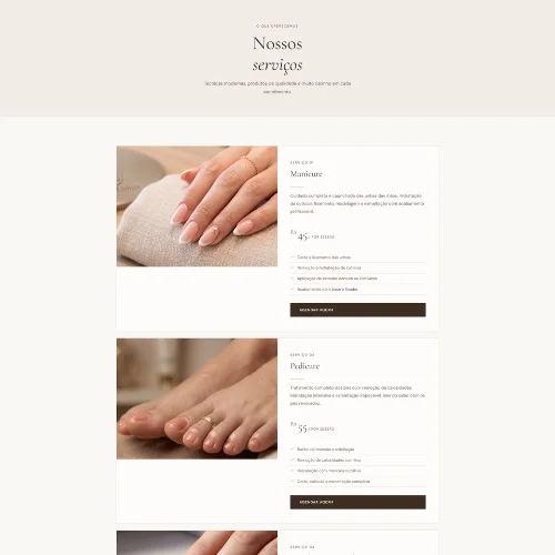 Bella Unhas — Site Completo para Salão de Manicure - Imagem 3