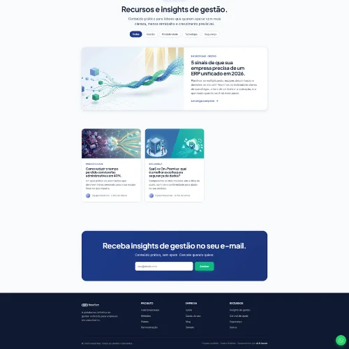 NexoFlow · Site de Marketing SaaS · Gestão Empresarial - Imagem 4