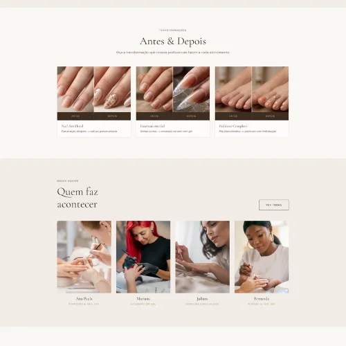 Bella Unhas — Site Completo para Salão de Manicure - Imagem 2