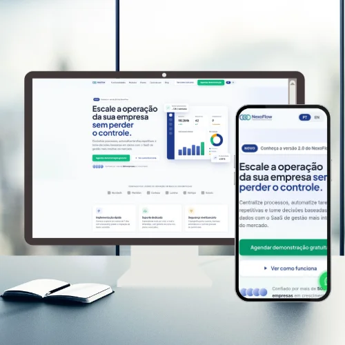 NexoFlow · Site de Marketing SaaS · Gestão Empresarial